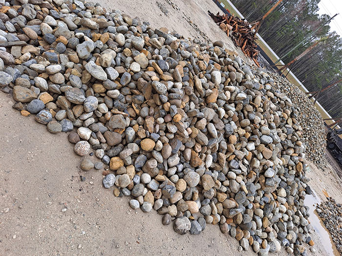 delaware river rock blend landscaping stone